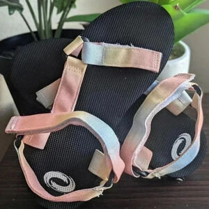 O'Rageous Women’s Tie Dye Strappy Sports Sandals Multicolor Size 7B